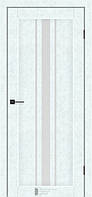 Двери межкомнатные КФД/ KFD Lacrima Бетон белый ПВХ (со стеклом сатин)