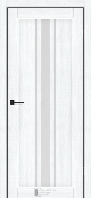 Двері міжкімнатні КФД/ KFD Lacrima Альба біла ПВХ (зі склом сатин), фото 1