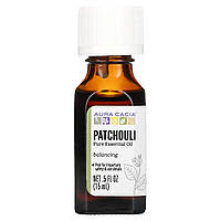 Эфирное масло Aura Cacia, Pure Essential Oil, Patchouli, .5 fl oz (15 ml) Доставка від 14 днів - Оригинал