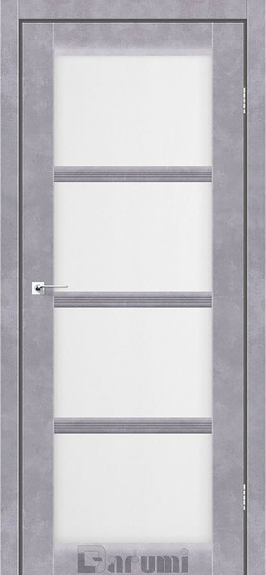 Міжкімнатні двері Дарумі/ Darumi Avant  Сірий бетон (зі склом сатин)