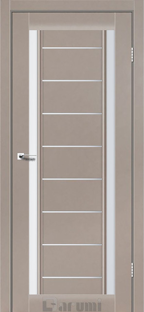 Міжкімнатні двері Дарумі/ Darumi Madrid Сірий краст (зі склом сатин)