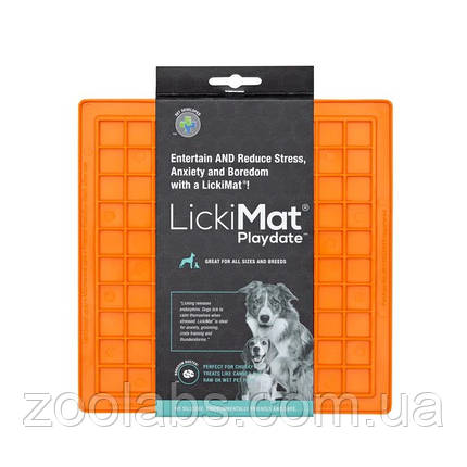 Килимок для повільного харчування для собак | Licki Mat Dog Playdate, фото 1