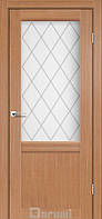 Межкомнатные двери Даруми/ Darumi Galant GL-01 дуб натуральный (со стеклом сатин)