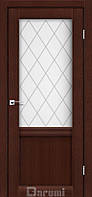 Межкомнатные двери Даруми/ Darumi Galant GL-01 Венге панга (со стеклом сатин)