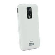 Powerbank TX-108 10000mAh, кабеля USB: Micro, Lighting, White/Black, (270g), Blister
