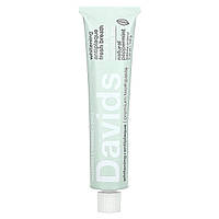 Зубная паста без фтора Davids Natural Toothpaste, Premium Toothpaste, Whitening + Antiplaque, Natural