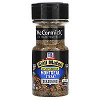 Приправа для гриля McCormick Grill Mates, Montreal Steak Seasoning, 25% Less Sodium, 3.18 oz (90 g) Доставка