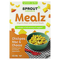 Макароны Sprut Organics, Mealz, органические миски для приготовления пищи, макароны нута и сыра, 170 г (6