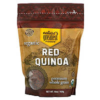 Зерно Nature's Greatest Foods, Organic Red Quinoa, 16 oz (454 g) Доставка від 14 днів - Оригинал