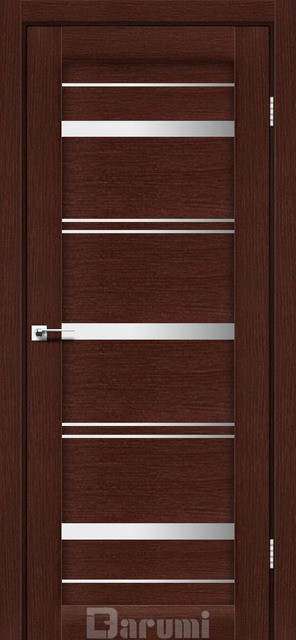 Міжкімнатні двері Дарумі/ Darumi Darina Венге панга (зі склом сатин), фото 1
