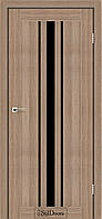 Двері міжкімнатні Стільдорс/ StilDoors Arizona - Вільха класична (з чорним склом)