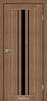 Двери межкомнатные Стильдорс/ StilDoors Arizona - Орех итальянский (с черным стеклом)