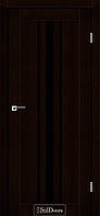 Двери межкомнатные Стильдорс/ StilDoors Arizona - Венге премиум (с черным стеклом)