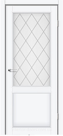 Двери межкомнатные КФД/ KFD Alliance Белый матовый (стекло сатин с рисунком)