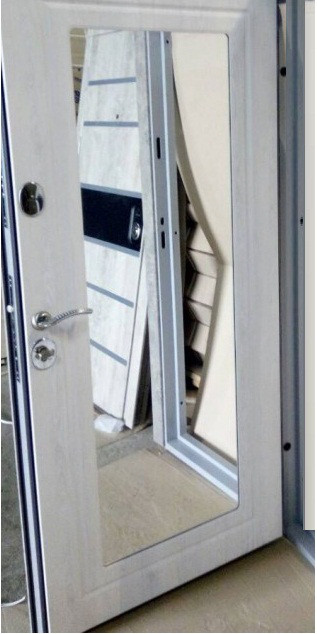 Входные двери в квартиру Very Dveri Алиса Базальт Vip + с зеркалом - фото 4 - id-p2070311984