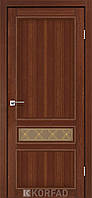 Двери межкомнатные Korfad CL-07 Орех (стекло бронза с рисунком M1/М2)
