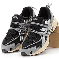 Кроссовки мужские Asics Gel-Kahana Tr v2 Grey Black Silver / Асикс гель кахана темно-серые