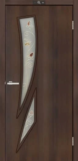 Двері міжкімнатні MSDoors Colorado Горіх лісний (скло сатин з малюнком)