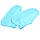 Гумові бахіли Supretto на взуття від дощу, блакитні змійка M (53340008), фото 6