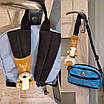 Червоний котик декоративна прикраса на ремінь безпеки, сумку, рюкзак. Ремінь безпеки для дитини., фото 6
