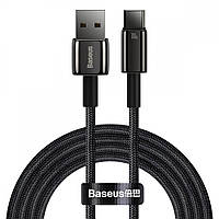 Кабель Baseus Tungsten Gold Fast Charging USB to Type-C 100W (2m) black