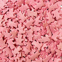 Посипка фігурна рожева "Ведмедики" (50 г) П252