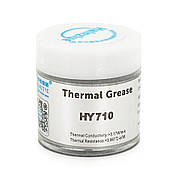 Паста термопровідна HY-710 10g, банку, Grey,> 3,17W / m-K, <0.067 ° C-in² / W, -30 ° ≈240 °, OEM Q38