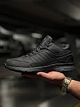 Зимові чоловічі кросівки Adidas Gore-Tex з хутром теплі осінь-зима чорні. Живе фото. Чоловічі черевики, фото 8