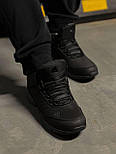 Зимові чоловічі кросівки Adidas Gore-Tex з хутром теплі осінь-зима чорні. Живе фото. Чоловічі черевики, фото 7