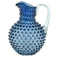 Кувшин Klimchi Hobnail 2000 мл голубой с прозрачной ручкой 16184/2000-334/27