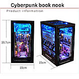 Бук Нук Кіберпанк книжковий куточок Румбокс Інтер'єрний конструктор DIY Cyberpunk Book Nook TC-36, фото 7