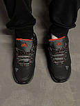 Зимові чоловічі кросівки Adidas Gore-Tex з хутром теплі осінь-зима (чорні з сірим). Живе фото. Чоловічі черевики, фото 10