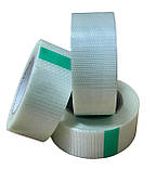 Скотч армований скловолокном прозорий 48 мм х 50 м, надміцний, фото 2