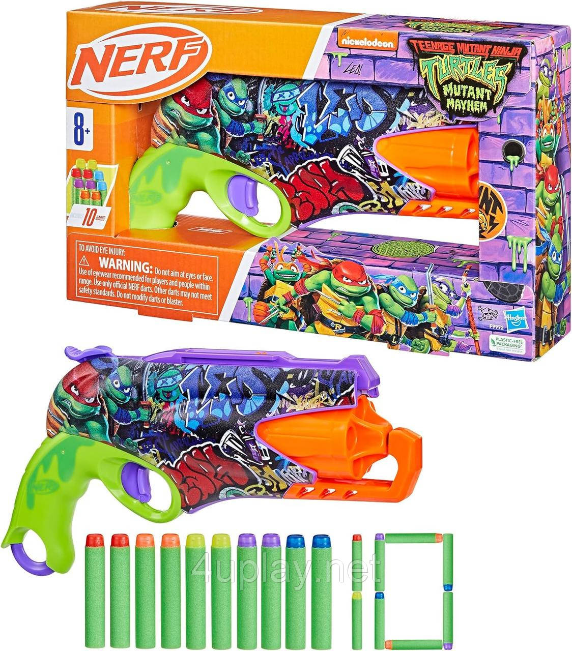 Бластер NERF Teenage Mutant Ninja Turtles. Нерф Черепашки ніндзя. TMNT Blaster