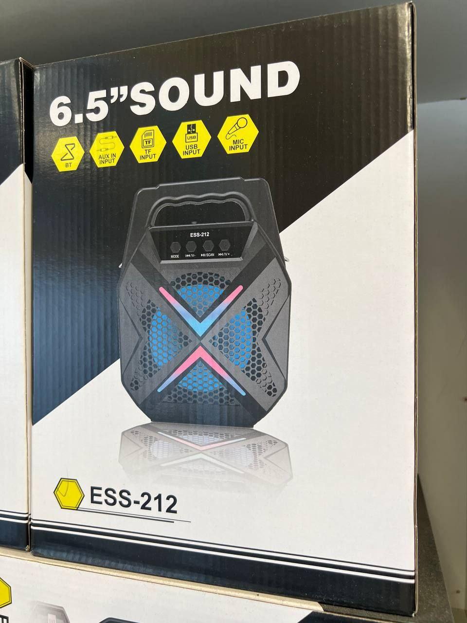 Портативна Bluetooth колонка ESS-212 бездротова Bluetooth-колонка зі світломузкою колонка мінівалімодан