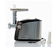 Електром'ясорубка Lexical LMG-2001 1000 Вт, електрична м'ясорубка з насадками для м'яса та ковбас, реверс