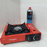 Плита газова портативна в кейсі, Туристична пічка на газу, пальник JY-500A + Цанговий балон у подарунок