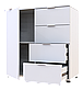 Комод Doros Рон 1 1 фасад 4 шухляди Білий 80х38х81 (41516005), фото 3