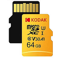 Карта памяти 64gb, Kodak, без адаптера / Флеш карта в телефон / Флешка микро сд / Micro SD карта памяти