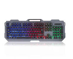 Клавіатура дротова для професійних ігор із підсвіткою має тримач для телефона на 104 клавіші
