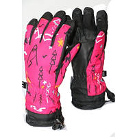 Детские перчатки Echt горнолыжные, розовый (C069-pink) - 8-9 лет
