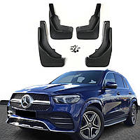 Брызговики Mercedes Benz GLE V167 2019- В AMG С ПОДНОЖКОЙ комплект 4 шт.