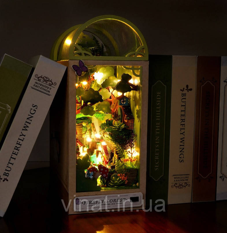 Бук Нук Чарівний ліс книжковий куточок Інтер'єрний конструктор DIY Firefly Forest Book Nook TC-35