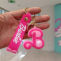 Брелок украшение для ключей на сумку рюкзак подвеска Барби розовый