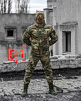 Мужской зимний костюм мультикам 5 в 1 (бушлат, штаны, шапка, баф, перчатки) military ВСУ