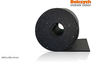 Антиковзаючий килимок гумовий для перевезення вантажів 250х5000мм- 8мм DOLEZYCH (Німеччина0 в рулоні