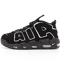 Кроссовки мужские Nike Air More Uptempo black / Найк аир мор Аптемпо черные