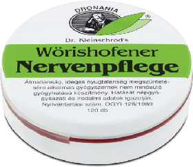 Заспокійливі таблетки на рослинній основі Wörishofener nervenpflege 120 таб