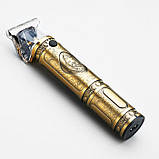 Професійна бритва-машинка для стрижки волосся, Професійний триммер з насадками, фото 4