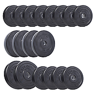 Набор композитных дисков Elitum Titan 80 кг для гантелей и штанг / силовой набор
